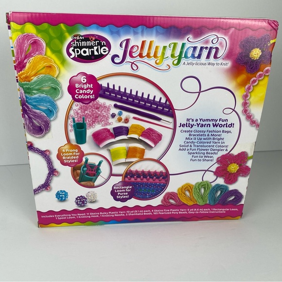 Cra-Z-Art Shimmer & Sparkle Jelly Yarn Party Purse Kit NIB Crafts Crafting DIY - Picture 4 of 5